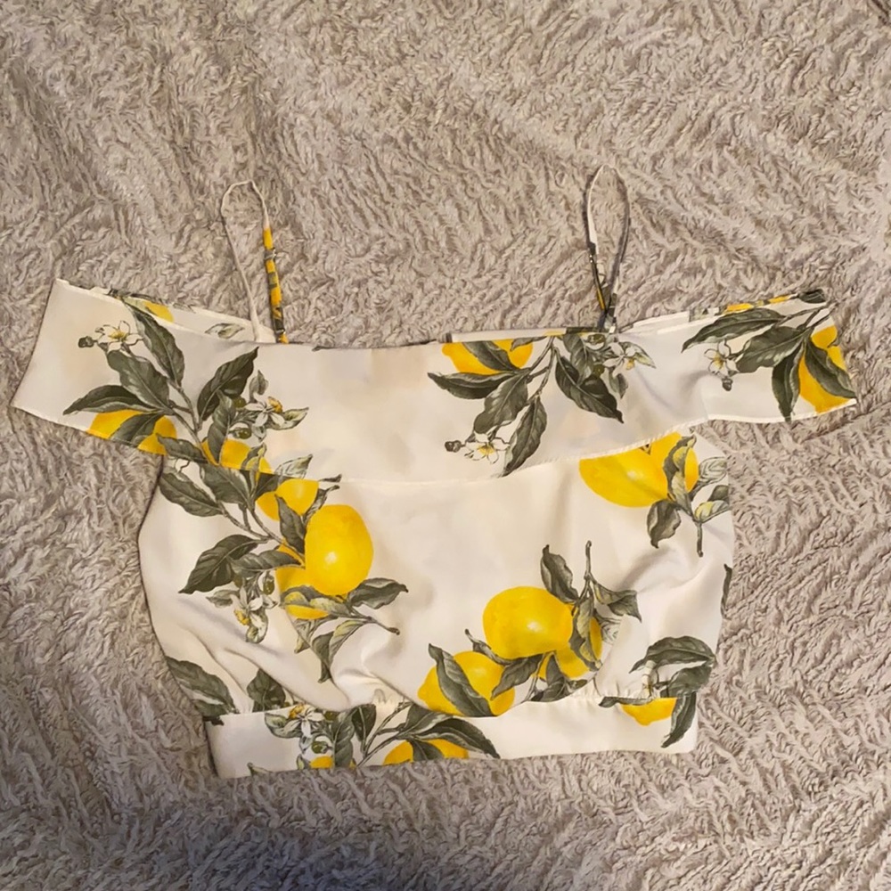 Lemon Crop Top